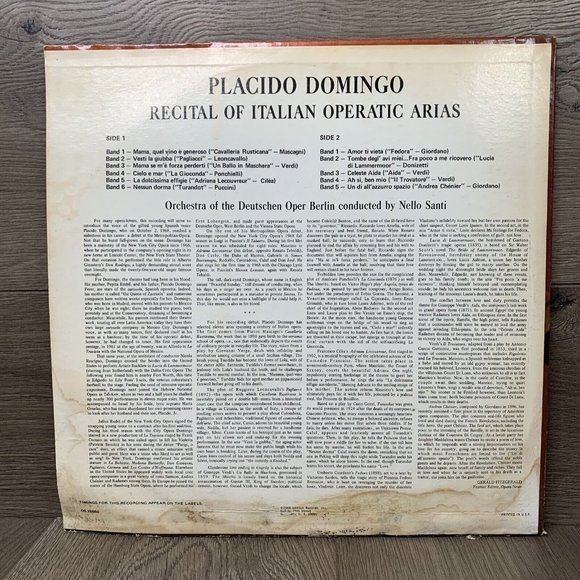 PLACIDO DOMINGO Lot Of 3 Vinyl Records - Picture 7 of 7